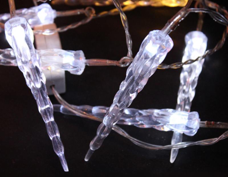 

Гирлянда электрическая СОСУЛЬКИ, 3,8 м, 20 LED ламп, прозрачн.пр.