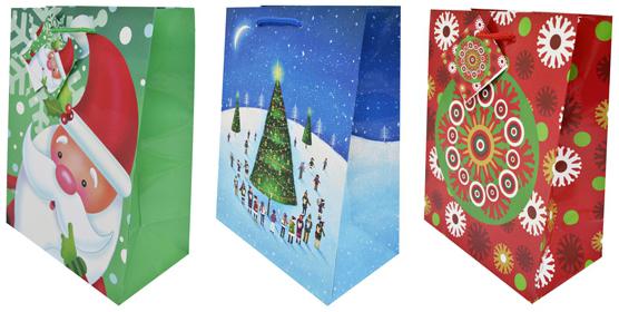 

Сумка подарочная бумажная ламинированная с блестящей крошкой, 18х23х9,8 см, 8 дизайнов