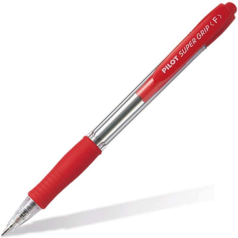

Шариковая ручка автоматическая Pilot SUPERGRIP красный 0.3 мм BPGP-10R-F-R