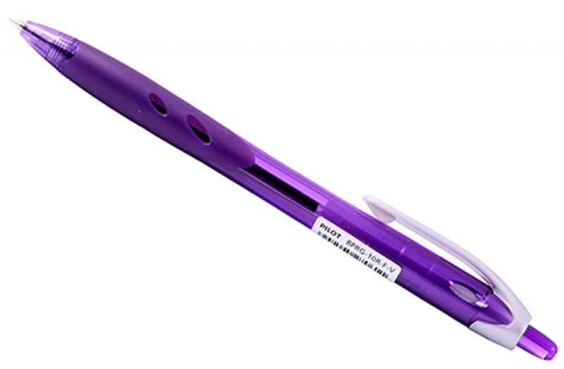 

Шариковая ручка автоматическая Pilot REXGRIP фиолетовый 0.7 мм BPRG-10R-F-V