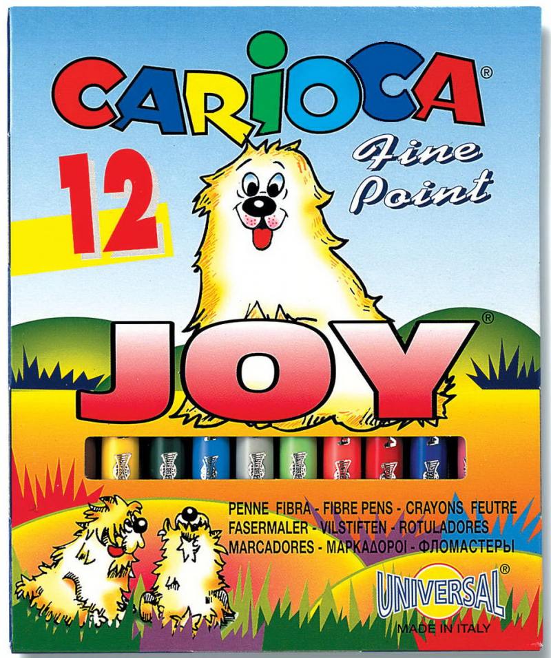 

Набор фломастеров Universal CARIOCA JOY 1 мм 12 шт разноцветный 40614/12 40614/12