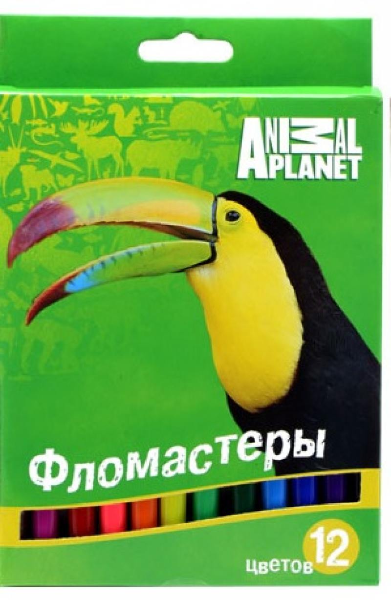 

Набор фломастеров Action! ANIMAL PLANET 12 шт разноцветный AP-AWP105-12 AP-AWP105-12