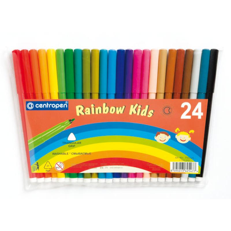 

Набор фломастеров Centropen RAINBOW KIDS 24 шт разноцветный 7550/24 7550/24