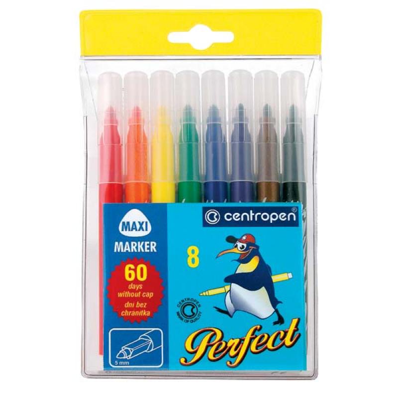 

Набор фломастеров Centropen PERFECT 8 шт разноцветный 8610 8610