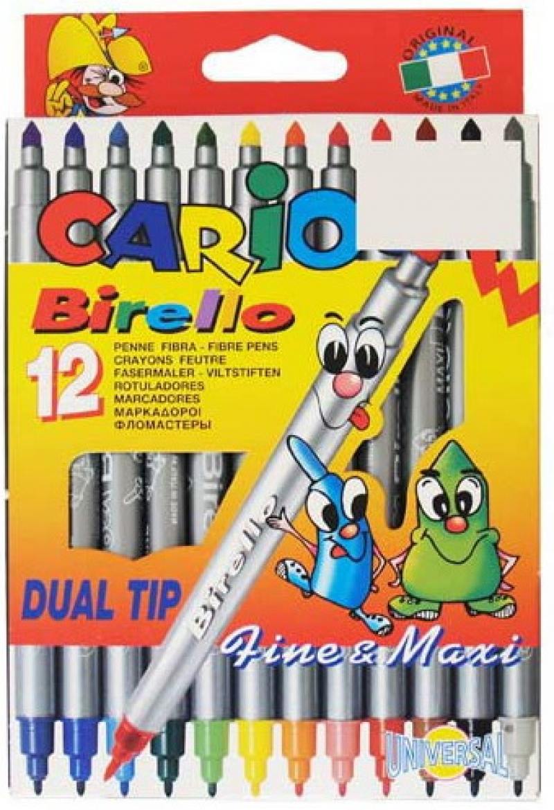 

Набор фломастеров Universal CARIOCA BIRELLO 2.5 мм 12 шт разноцветный 41457/12 41457/12