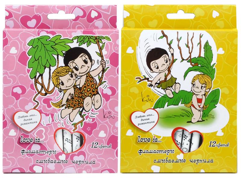 

Набор фломастеров Action! Love is 12 шт разноцветный LI-AWP205-12 LI-AWP205-12