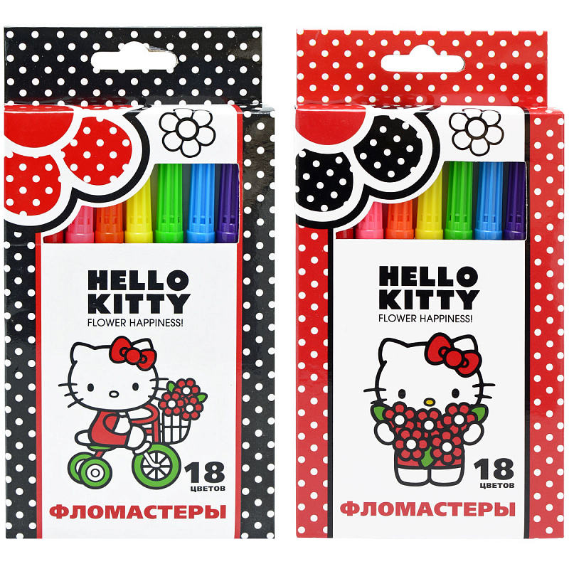 

Набор фломастеров Action! Hello Kitty 18 шт разноцветный HKO-AWP205-18 в ассортименте HKO-AWP205-18