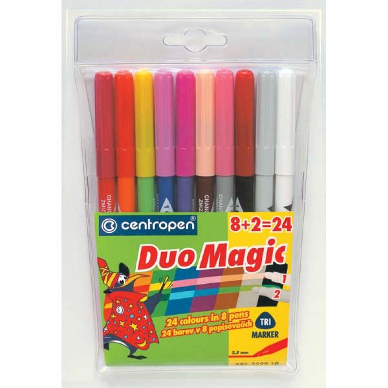 

Набор фломастеров Centropen DUOMAGIC 10 шт разноцветный 2599/10