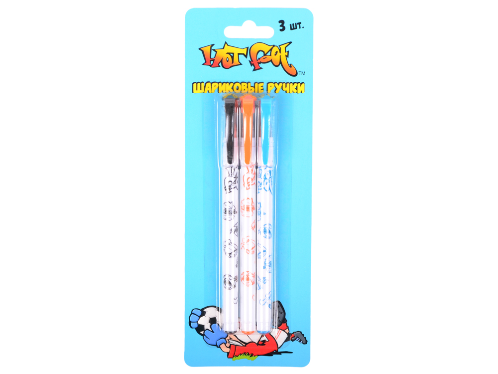

Набор шариковых ручек Action! HOT FOOT 3 шт синий 0.5 мм HF-ABP151/3 HF-ABP151/3