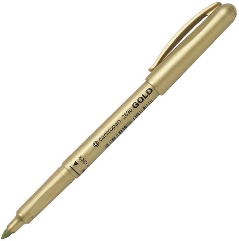 

Маркер перманентный Centropen 2690/1ЗОЛ золотистый
