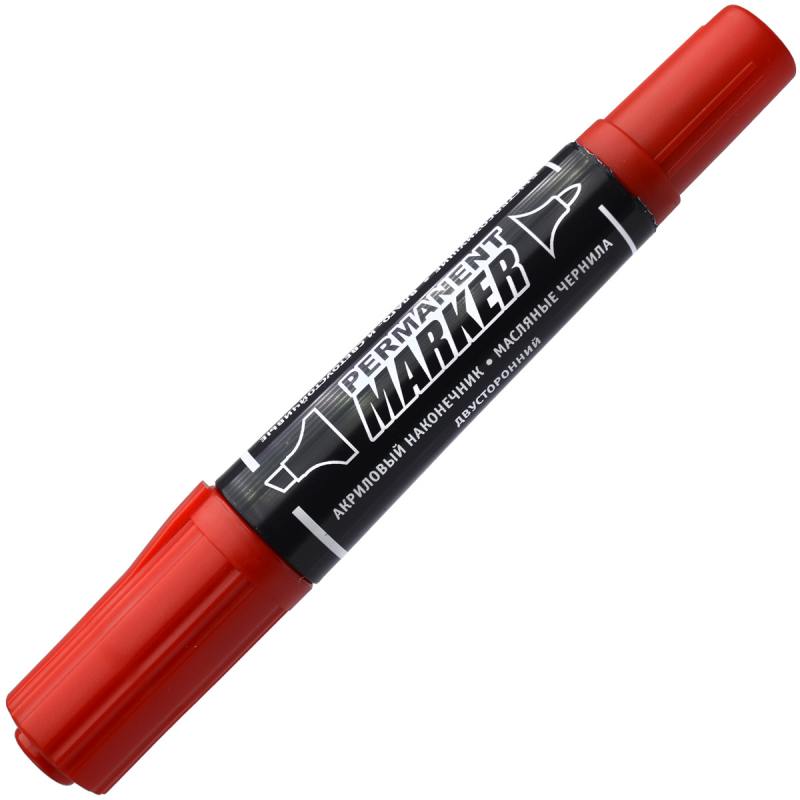 

Маркер перманентный Index IMP100/RD 5 мм красный двусторонний IMP100/RD