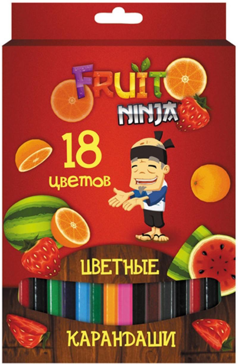 

Набор цветных карандашей Action! Fruit Ninja 18 шт FN-ACP205-18 FN-ACP205-18