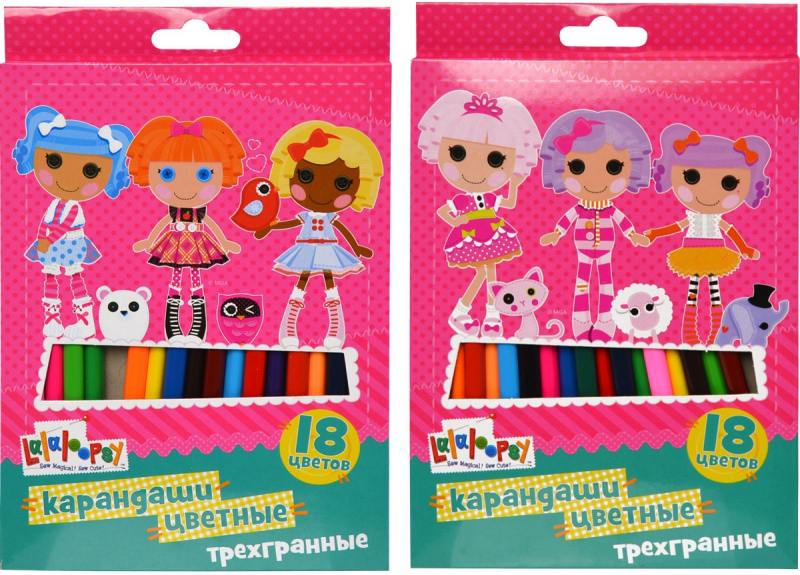 

Набор цветных карандашей Action! Lalaloopsy 18 шт 180 мм LL-ACP305-18 в ассортименте LL-ACP305-18
