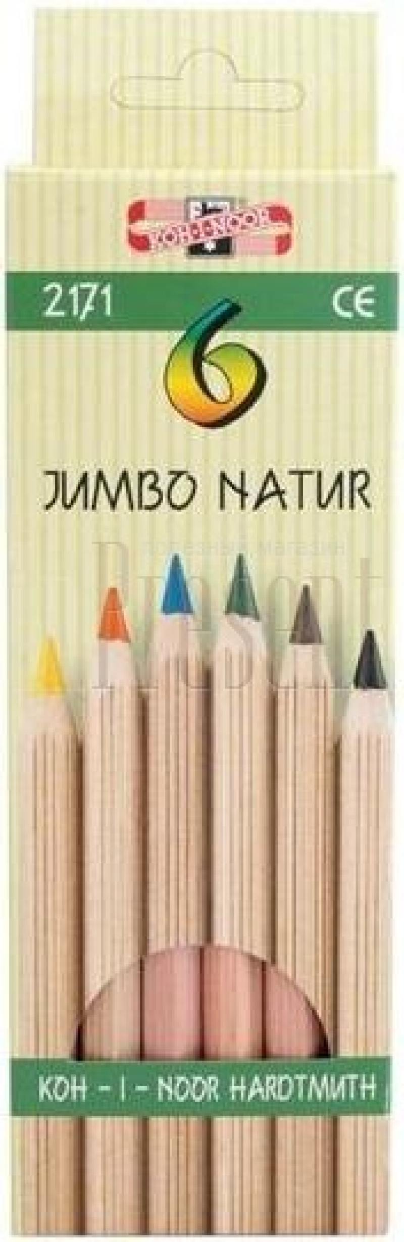 

Набор цветных карандашей Koh-i-Noor JUMBO NATUR 6 шт 2171N/6 2171N/6