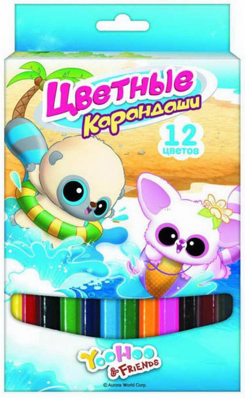 

Набор цветных карандашей Action! Yoohoo 12 шт утолщенные YH-ACP115-12 YH-ACP115-12
