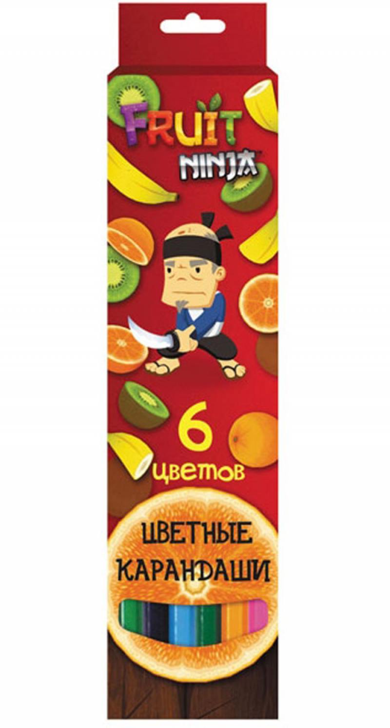 

Набор цветных карандашей Action! Fruit Ninja 6 шт FN-ACP205-6 FN-ACP205-6