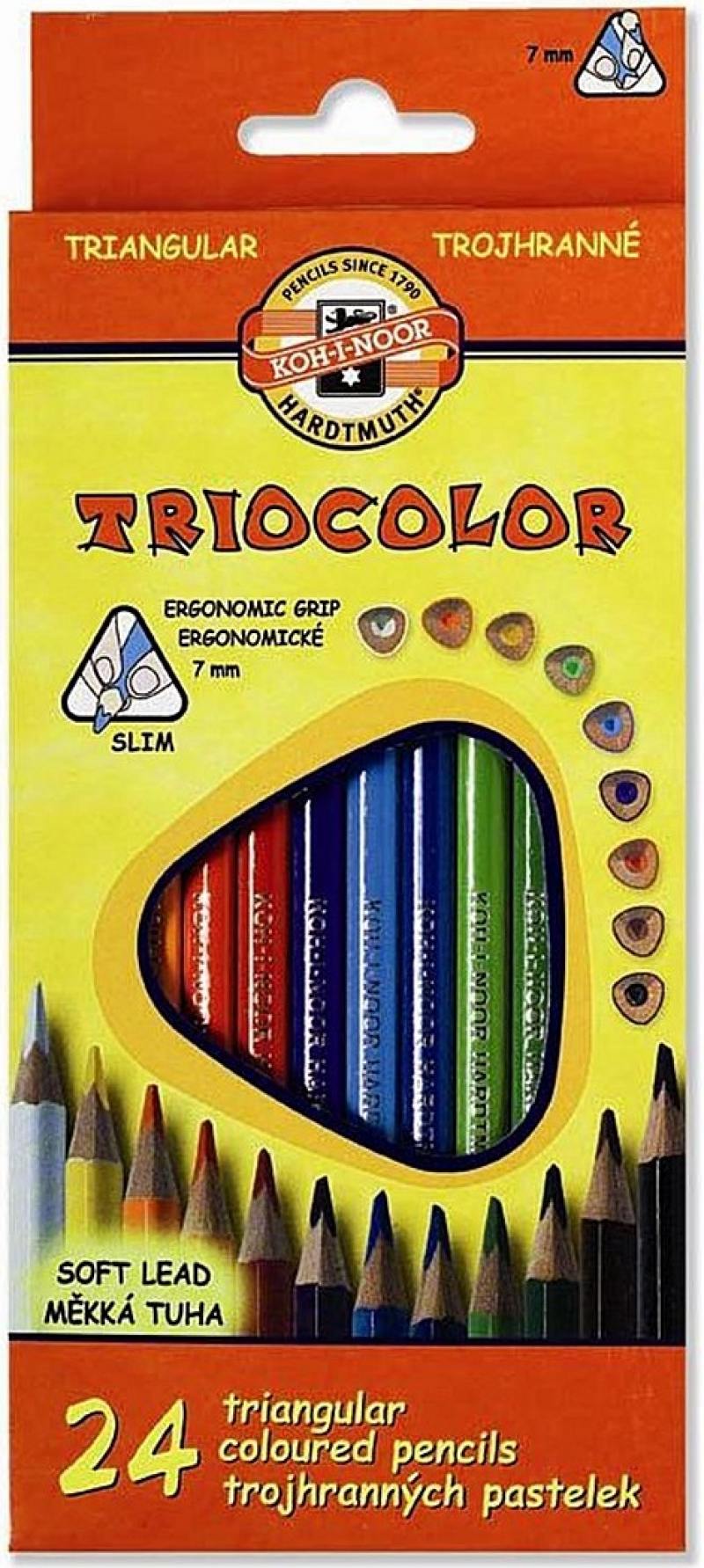 

Набор цветных карандашей Koh-i-Noor Triocolor 24 шт 17.5 см 3134/24