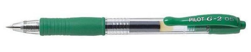 

Гелевая ручка автоматическая Pilot G2-5 зеленый 0.5 мм BL-G2-5-G BL-G2-5-G