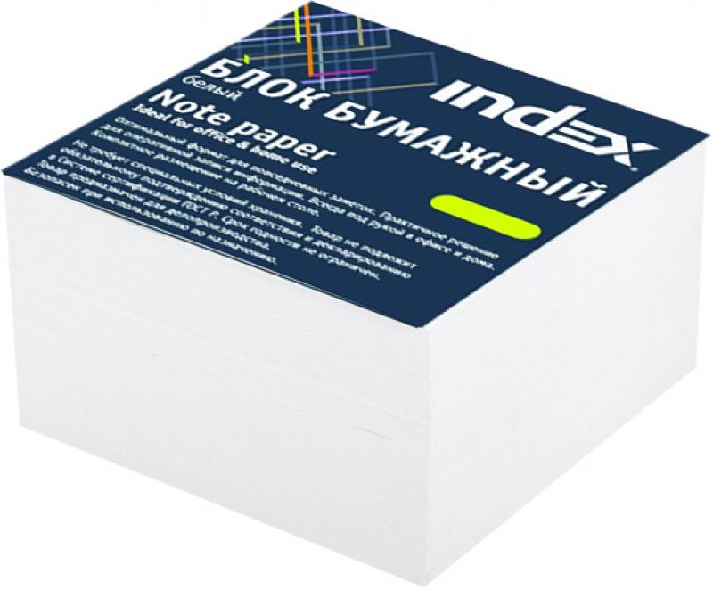

Блок бумажный Index 80х80х50 мм белый I885/R
