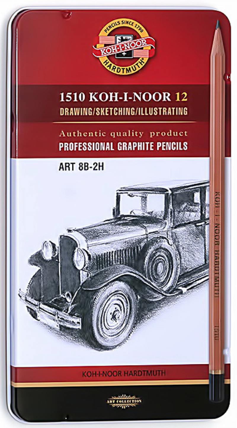 

Карандаши чернографитные Koh-i-Noor ART 12 шт 1512 1512