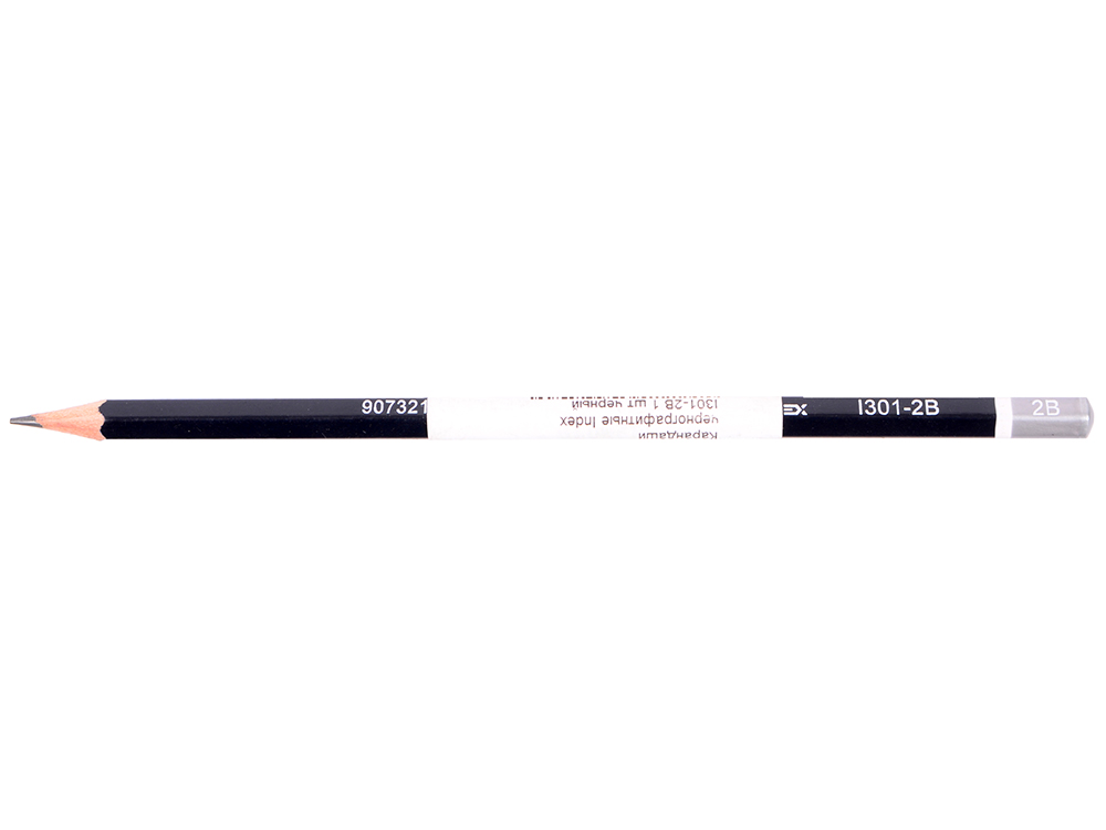 

Карандаши чернографитные Index I301-2B 12 шт черный корпус I301-2B