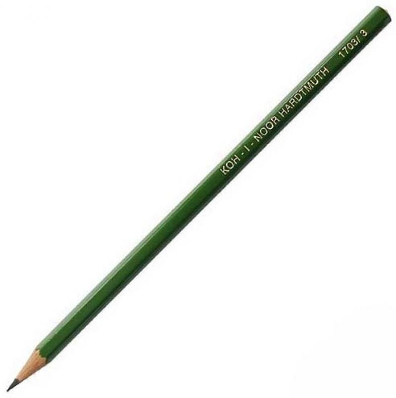 

Карандаш чернографитный Koh-i-Noor Alpha 1703/03 зеленый лакированный корпус 1703/03