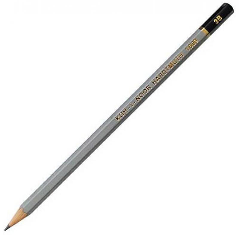 

Карандаш чернографитный Koh-i-Noor Gold Star 1860/3B серый лакированный корпус 1860/3B