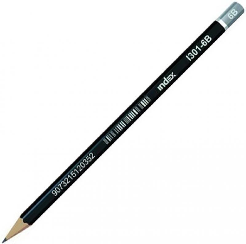 

Карандаши чернографитные Index I301-6B 12 шт I301-6B