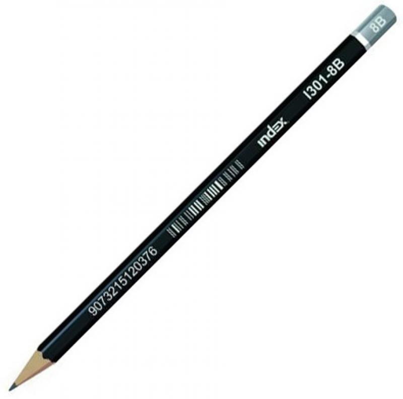 

Карандаши чернографитные Index I301-8B 12 шт I301-8B