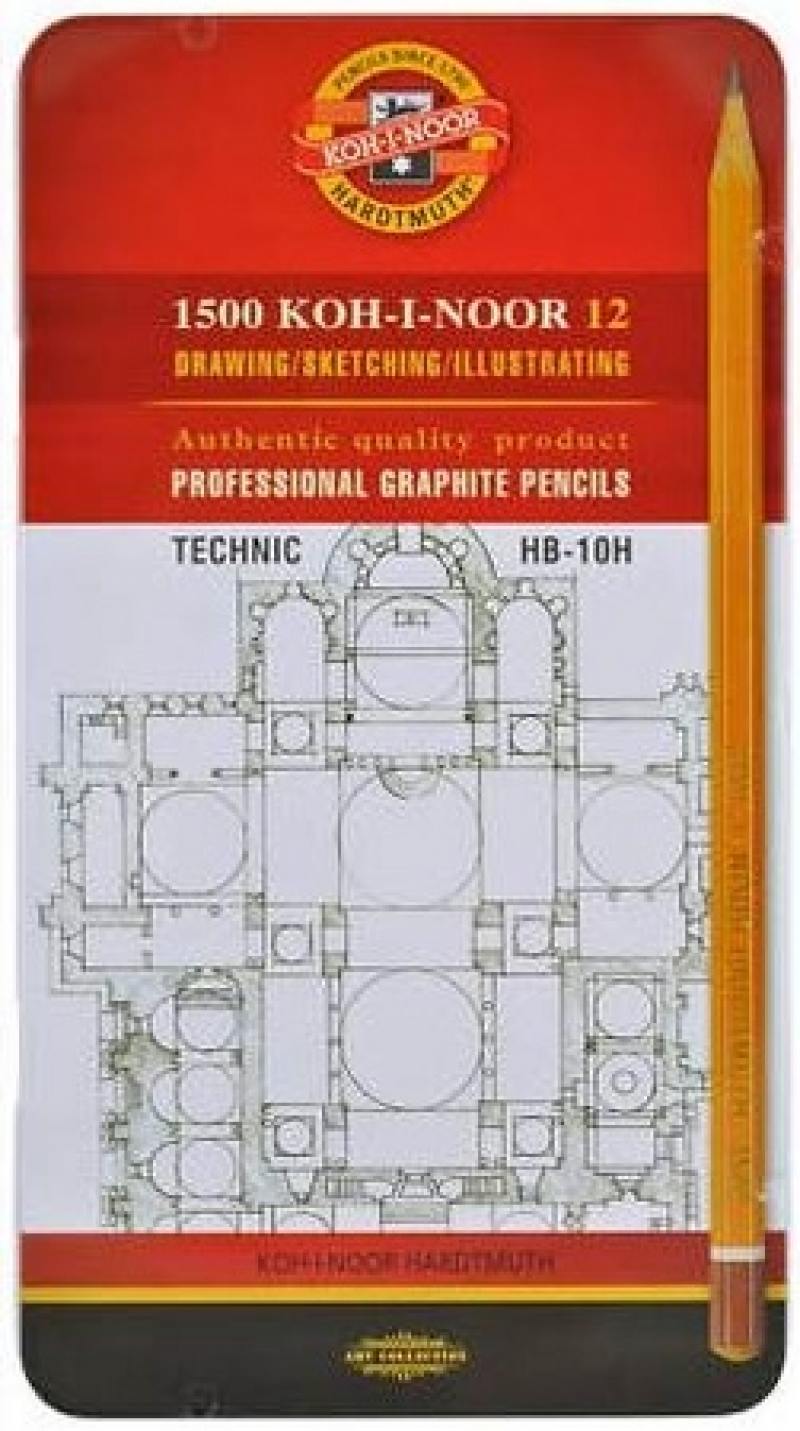 

Карандаши чернографитные Koh-i-Noor Technic HB-10H 12 шт 17.5 см 1502/I 07PL 1502/I 07PL