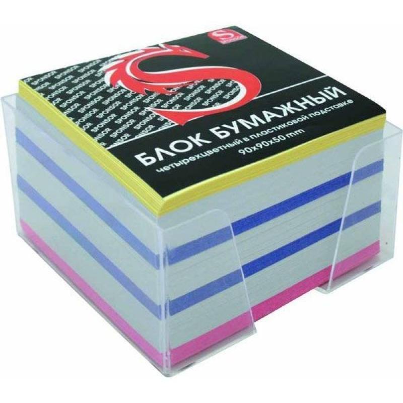 

Блок бумажный SPONSOR 90х90х50 мм многоцветный SPC995c/gb