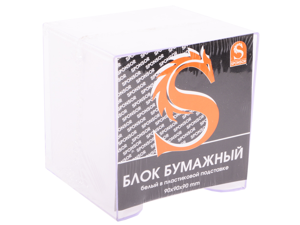 

Блок бумажный SPONSOR 90х90х90 мм белый