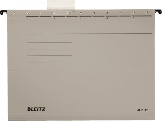 

Подвесные папки Leitz ALPHA Стандарт, А4, серый, упк/25шт, цена за 1 штуку 19850085