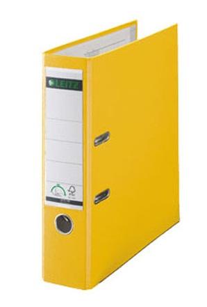 

Папка-регистратор LEITZ 180°, 80 мм, полипропилен, желтый 10101215