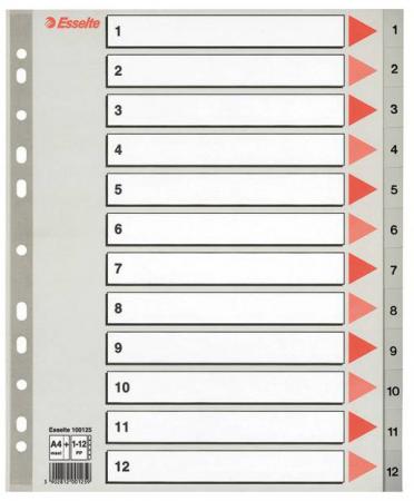 

Разделитель пластиковый, А4 maxi, A-Z, серый 100129