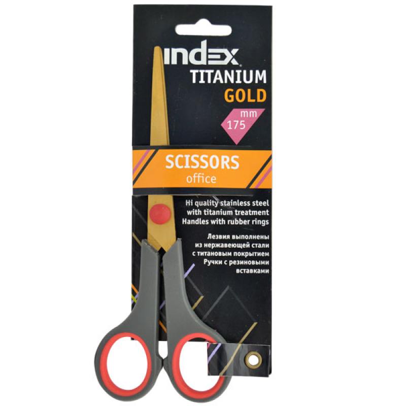 

Ножницы Index TITANIUM GOLD 17.5 см ISC602