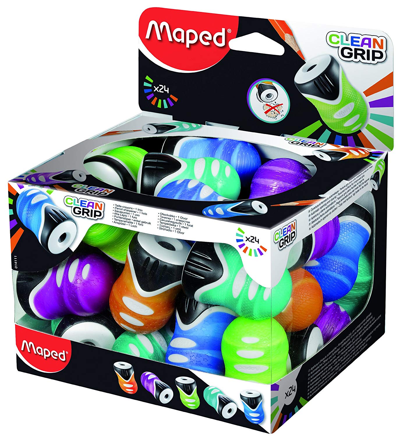 

Точилка Maped CLEAN GRIP пластик ассорти ассортимент 14111