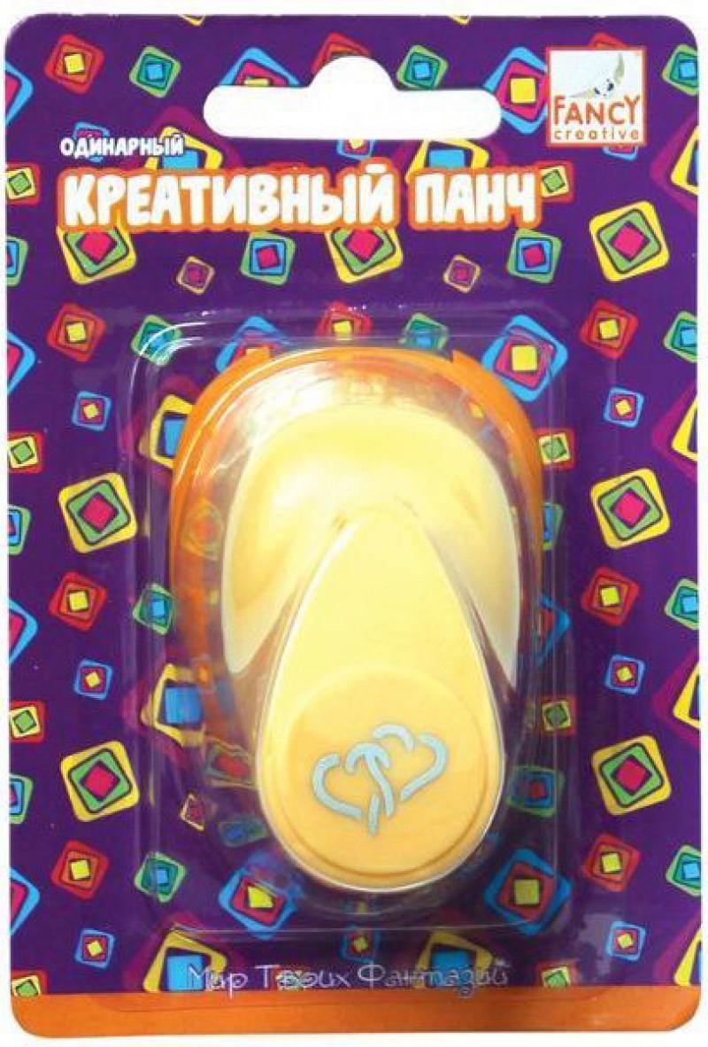 

Фигурный дырокол Fancy Creative Сплетение сердец 1 лист FDP160/11 одинарный FDP160/11