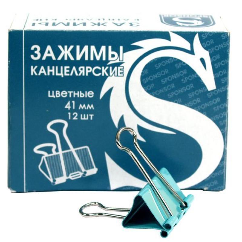 

Зажим для бумаг, 41 мм, цветной SBC41C