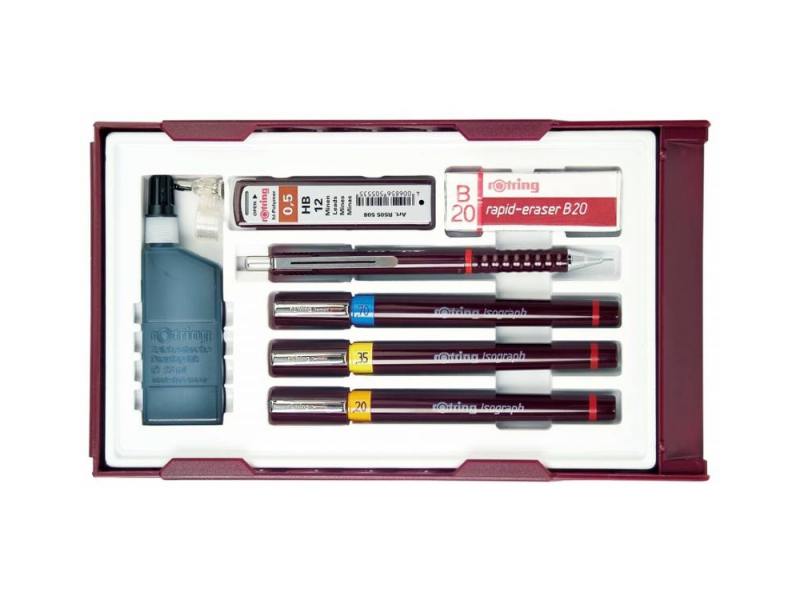

Набор изографов Rotring College Set 0.25/0.35/0.50мм 3шт S0699380