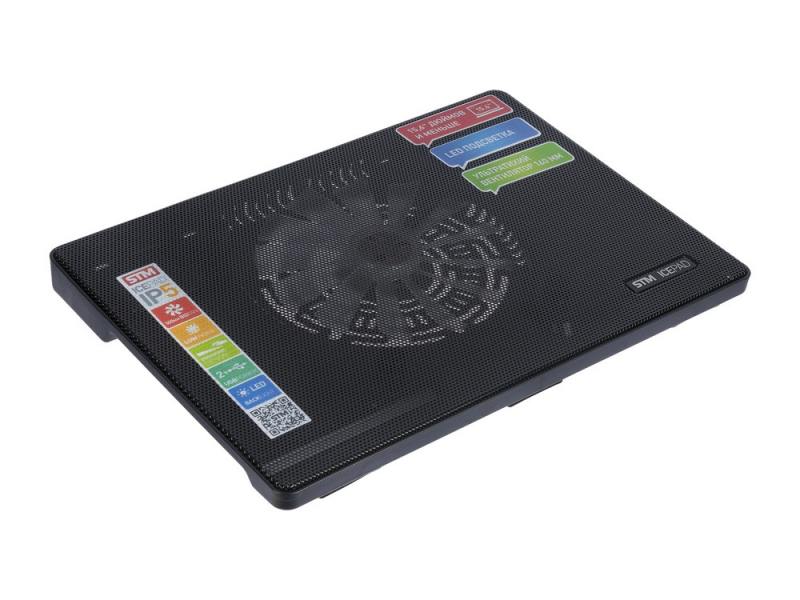 

Подставка для ноутбука 15" Storm STM Laptop Cooling IP5 Black 160x160 2xUSB черный