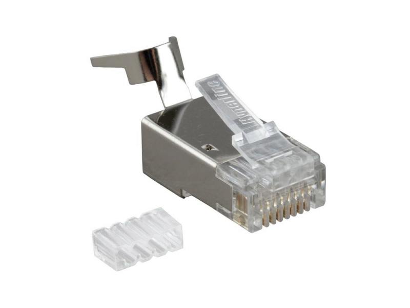 

Коннектор Hyperline PLUG-8P8C-UV-C6-TW-SH10 RJ-45(8P8C) категория 6 со вставкой экранированный с заж