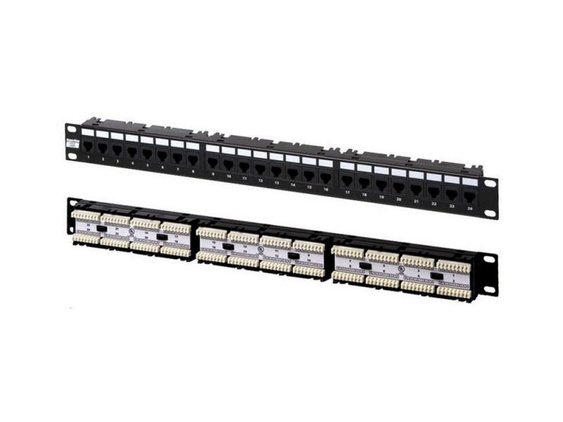 

Патч-панель Hyperline PP-19-24-6P4C-C2 19", 1U, 24 порта RJ-12