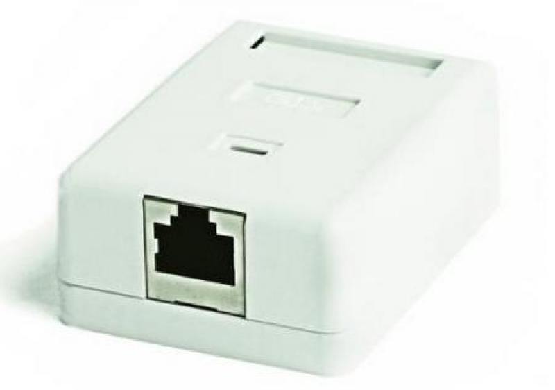 

Розетка компьютерная Hyperline RJ-45(8P8C) кат.5e,экранированная одинарная внешняя SB2-1-8P8C-C5e-SH