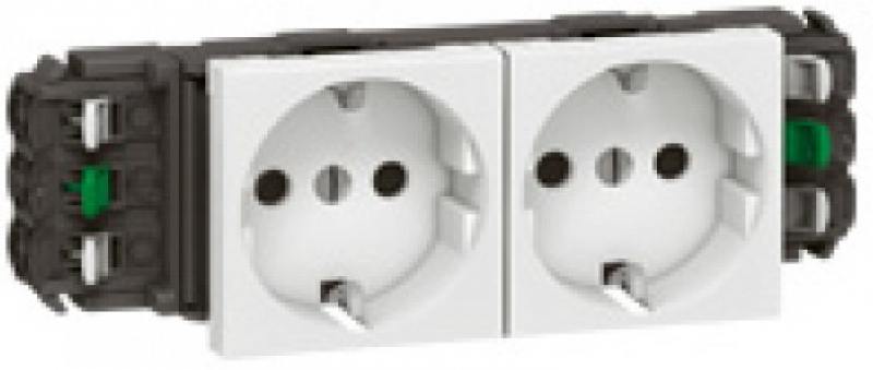 

Розетка Legrand Mosaic для DLP 2x2К+З 77402