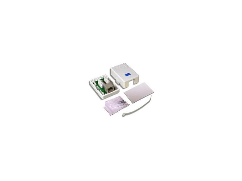 

Розетка Lanmaster TWT-SM1-45-WH настенная 1 порт RJ-45 категории 5е UTP белый