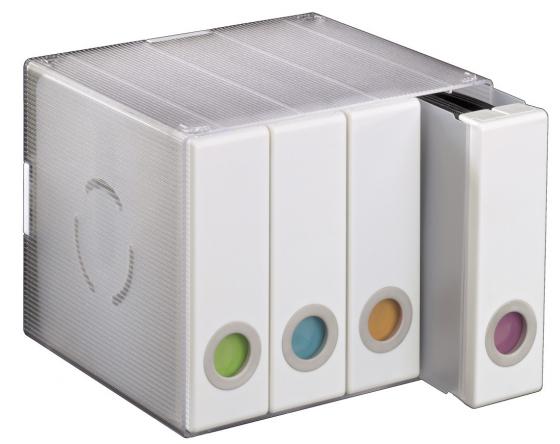 

Коробка HAMA Album Box для 96 CD/DVD пластик прозрачный/белый H-96104