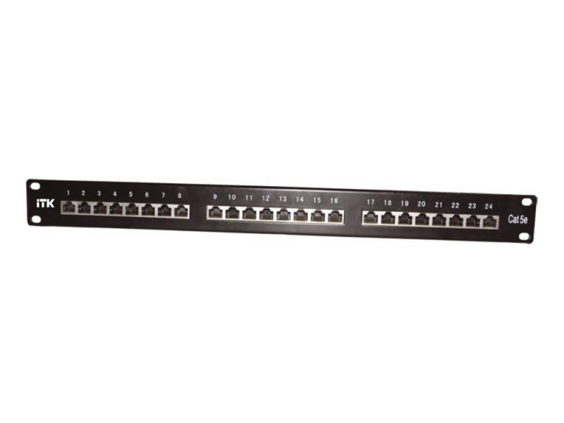 

Патч-панель ITK PP24-1UC5EU-D05 1U 24 порта RJ-45 категория 5e IDC Dual