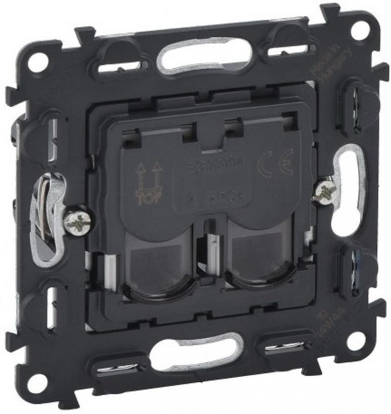 

Розетка телефонная RJ-11 Legrand Valena In'Matic 2 порта 753039