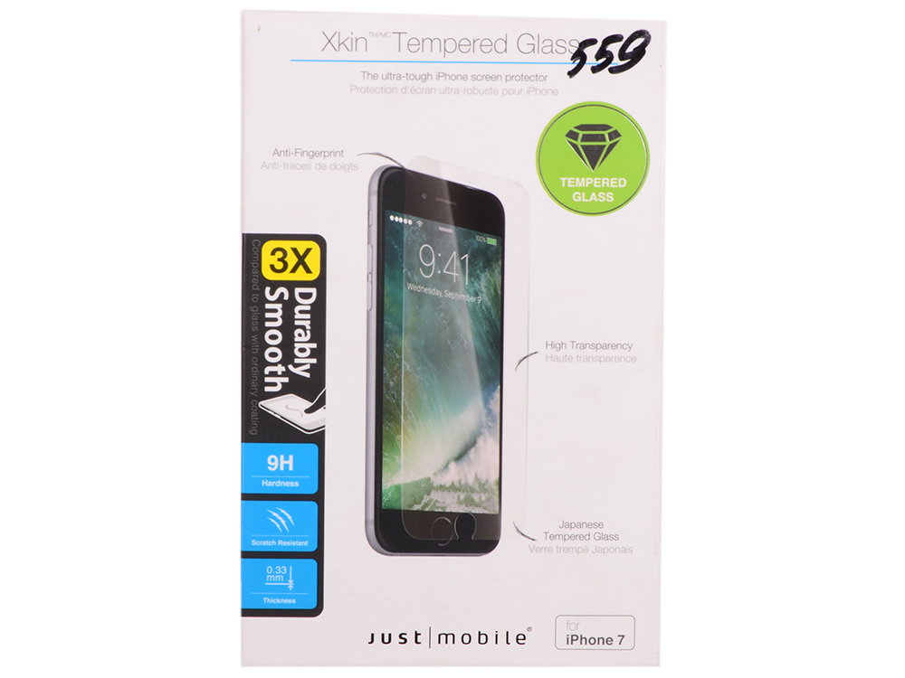 

Защитное стекло ударопрочное Just Mobile SP-278 для iPhone 7